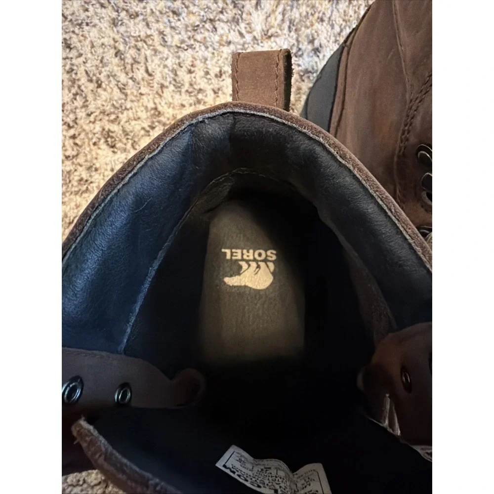 New SOREL ANKENY II HIKER PLUS Waterproof Boots Men's Brown Sz 11 US 44 EU